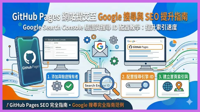 提交網站至Google搜尋及優化SEO 封面