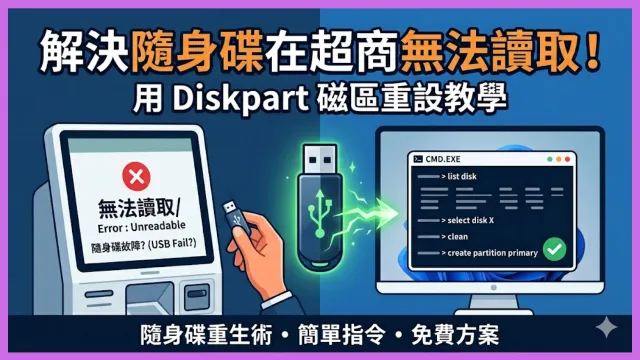 解決隨身碟在超商無法讀取到的問題 封面